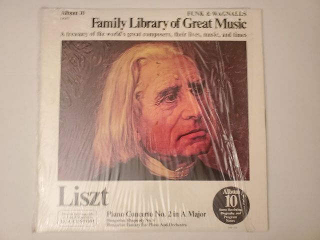 Franz Liszt Family Library of Great Music: Liszt vinyl record