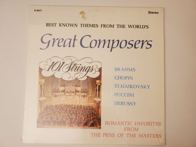 101 Strings Great Composers: Best Known Themes from the World's vinyl record