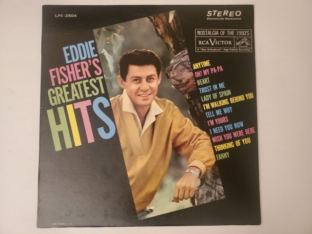 Eddie Fisher Eddie Fisher's Greatest Hits vinyl record