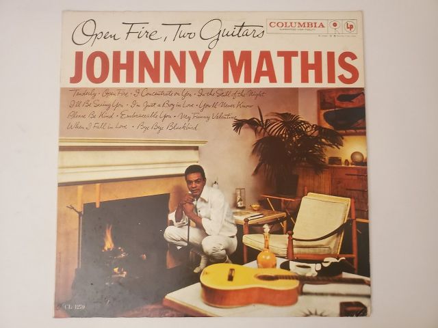 Johnny Mathis Open Fire, Two Guitars vinyl record