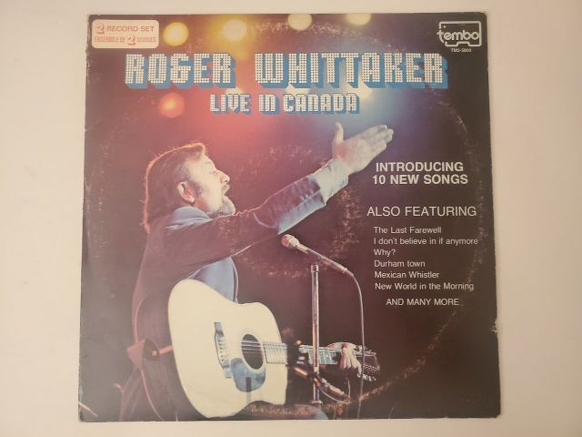 Roger Whittaker Live in Canada vinyl record
