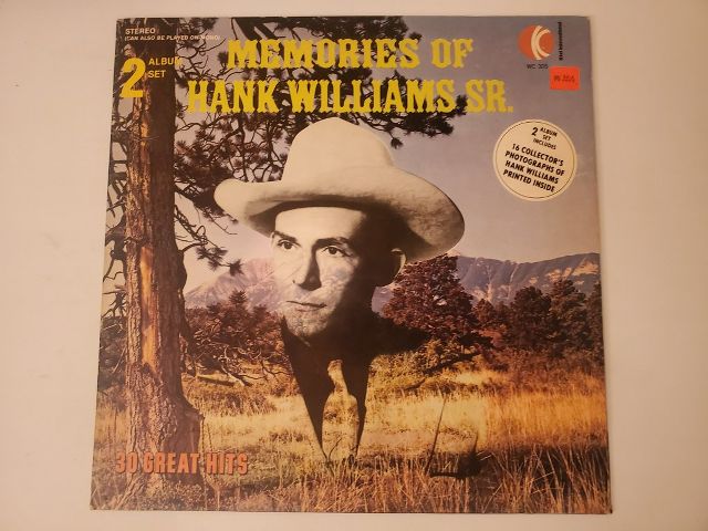 Hank Williams Sr. Memories of Hank Williams Sr. vinyl record