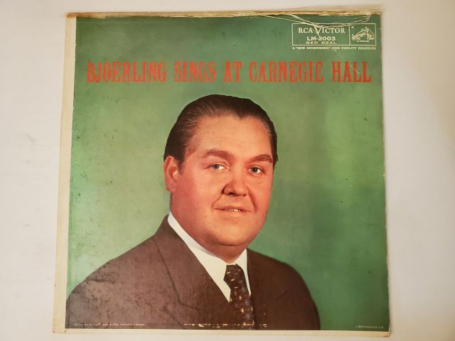 Jussi Bj?rling Bjoerling Sings at Carnegie Hall vinyl record