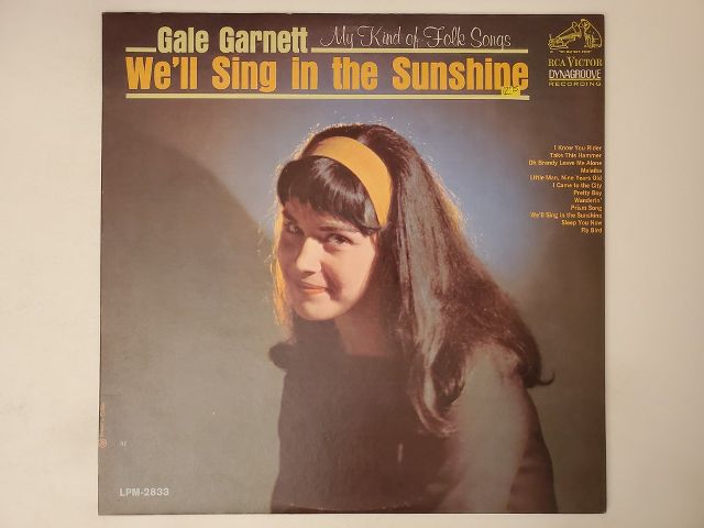 Gale Garnett We'll Sing in the Sunshine vinyl record