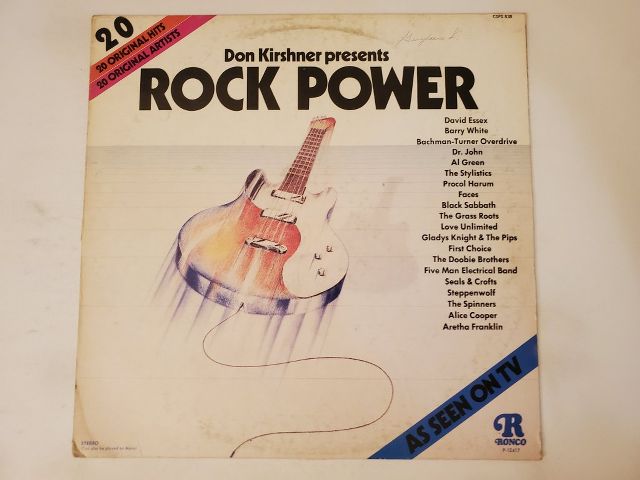 Various Artists Don Kirshner presents Rock Power vinyl record