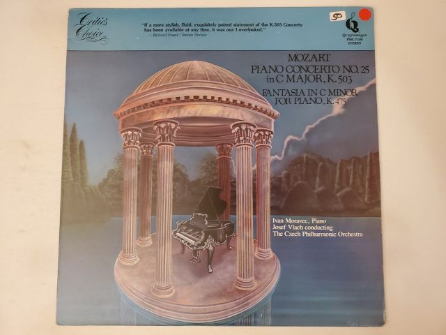 Wolfgang Amadeus Mozart Piano Concerto No. 25 in C Major, K. 503 / Fantasia in C Minor for Piano, K. 475 vinyl record