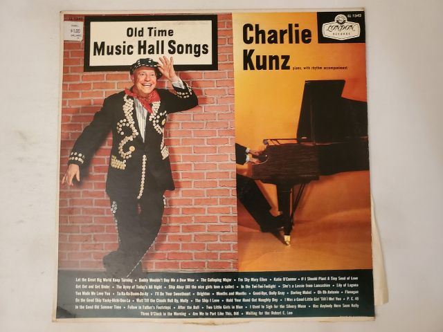 Charlie Kunz Old Time Music Hall Songs vinyl record