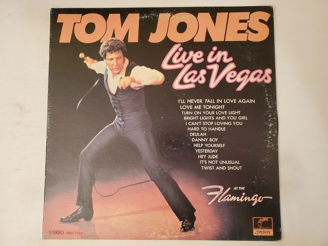 Tom Jones Live in Las Vegas vinyl record