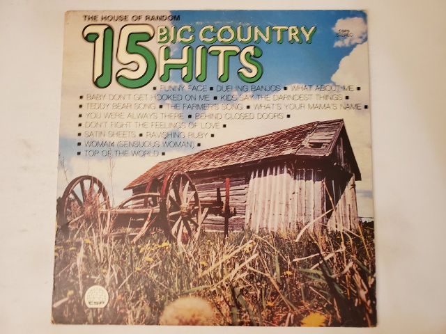 Various Artists 15 Big Country Hits vinyl record