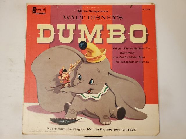 Walt Disney Dumbo vinyl record