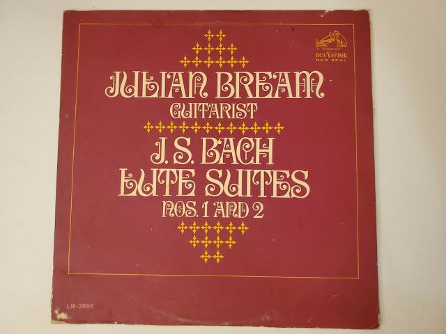 Julian Bream J.S. Bach Lute Suites Nos. 1 and 2 vinyl record