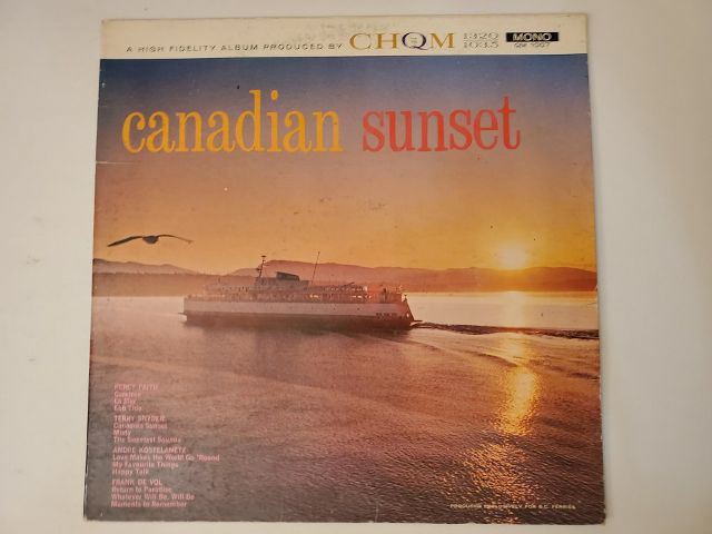 Various Artists Canadian Sunset vinyl record