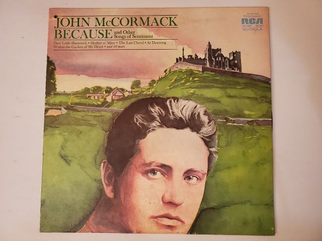 John McCormack Because and Other Songs of Sentiment vinyl record