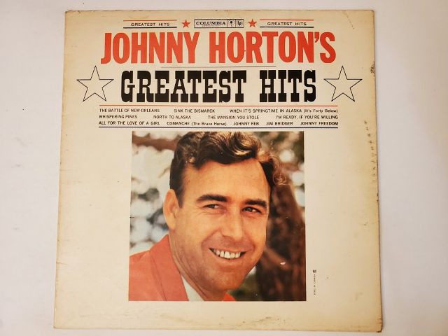 Johnny Horton Greatest Hits vinyl record