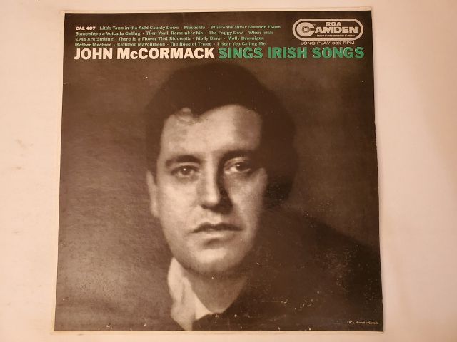 John McCormack Sings Irish Songs vinyl record