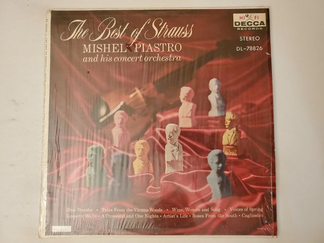 Mishel Piastro and his Concert Orchestra The Best of Strauss vinyl record