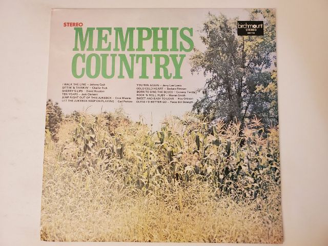 Various Artists Memphis Country vinyl record