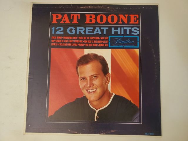 Pat Boone 12 Great Hits vinyl record