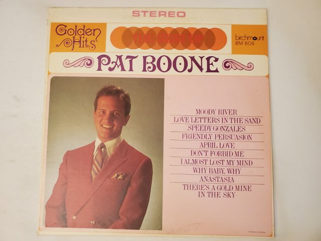 Pat Boone The Best of Pat Boone: Golden Hits vinyl record