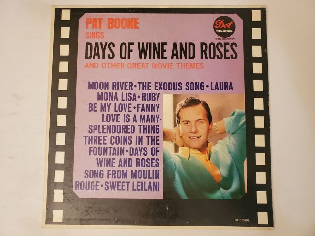 Pat Boone Days of Wine and Roses vinyl record