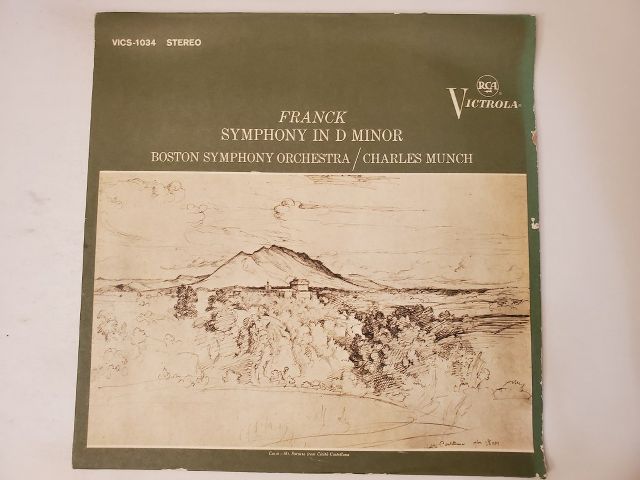 Boston Symphony Orchestra / Charles Munch Franck: Symphony in D Minor vinyl record