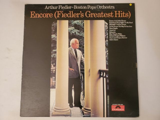 Arthur Fiedler, Boston Pops Orchestra Encore (Fiedler's Greatest Hits) vinyl record