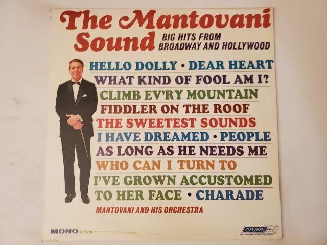 Mantovani and His Orchestra The Mantovani Sound: Big Hits from Broadway and Hollywood vinyl record