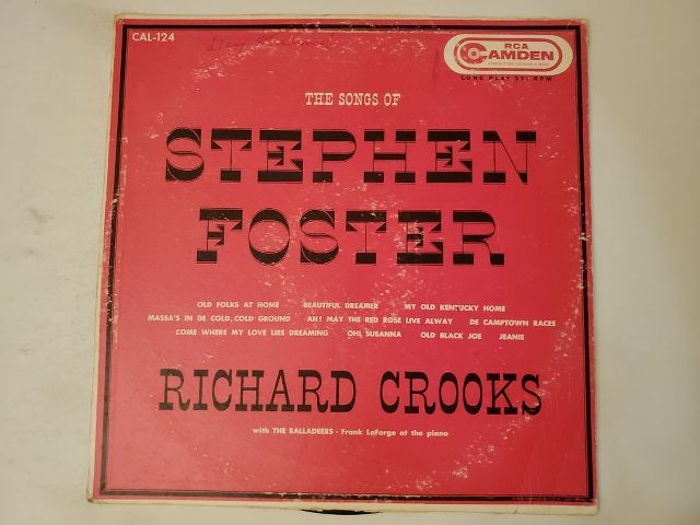 Richard Crooks The Songs of Stephen Foster vinyl record