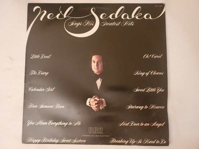Neil Sedaka Neil Sedaka Sings His Greatest Hits vinyl record