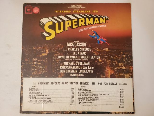 Charles Strouse It's a Bird, It's a Plane, It's Superman vinyl record