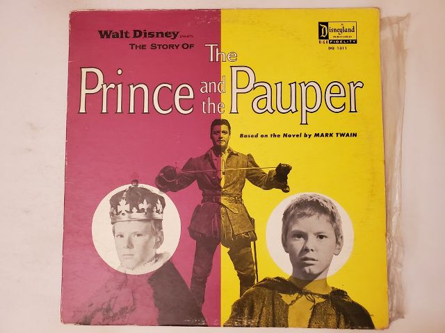 Walt Disney The Story of The Prince and the Pauper vinyl record