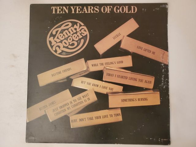 Kenny Rogers Ten Years of Gold vinyl record