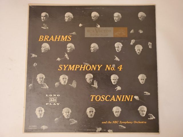 Arturo Toscanini Brahms Symphony No. 4 vinyl record