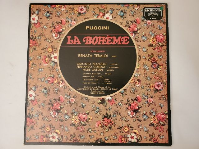 Giacomo Puccini La Boh?me (Highlights) vinyl record