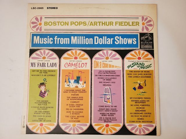 Arthur Fiedler & Boston Pops Music from Million Dollar Shows vinyl record