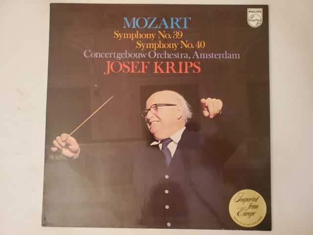 Concertgebouw Orchestra, Amsterdam Mozart Symphony No. 39 & Symphony No. 40 vinyl record