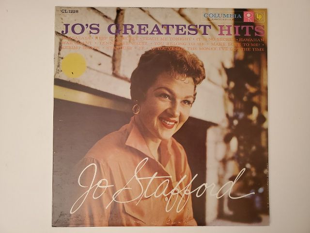 Jo Stafford Jo's Greatest Hits vinyl record