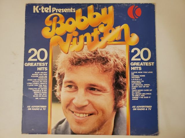 Bobby Vinton 20 Greatest Hits vinyl record