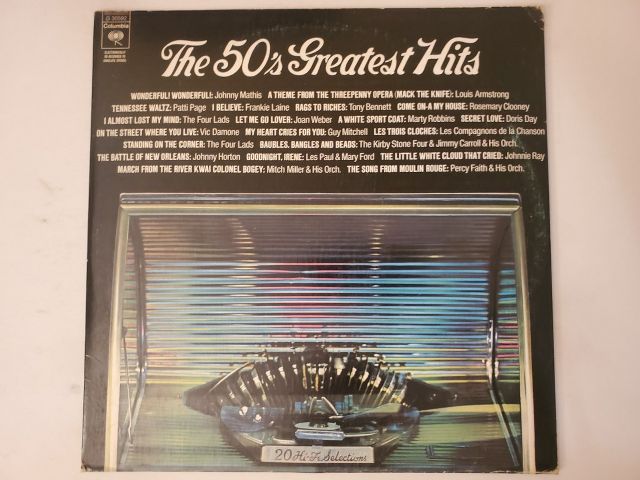 Various Artists The 50's Greatest Hits vinyl record