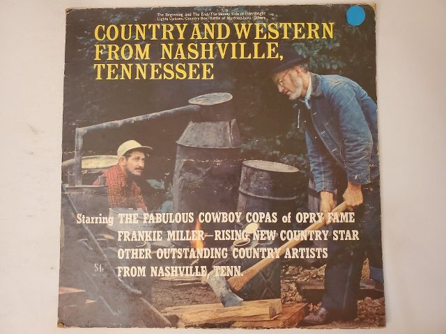 Various Artists Country and Western from Nashville, Tennessee vinyl record