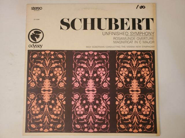 Franz Schubert Unfinished Symphony vinyl record