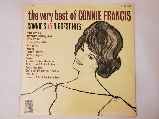 Connie Francis The Very Best of Connie Francis: Connie?s 15 Biggest Hits vinyl record