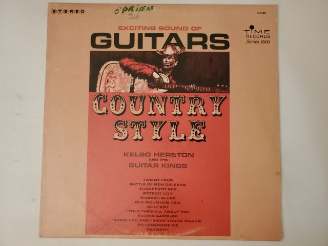 Kelso Herston and the Guitar Kings Country Style vinyl record