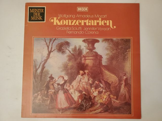 Wolfgang Amadeus Mozart Konzertarien vinyl record