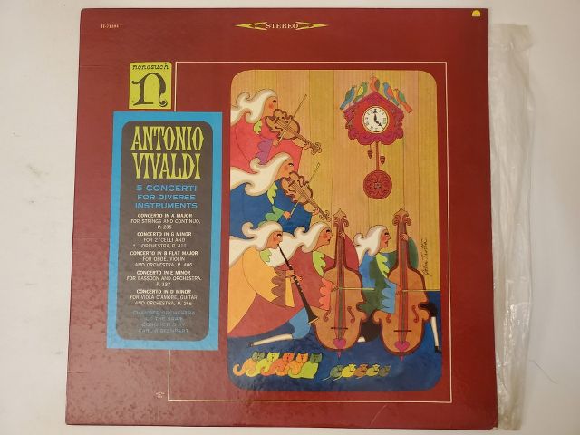 Antonio Vivaldi 5 Concerti for Diverse Instruments vinyl record