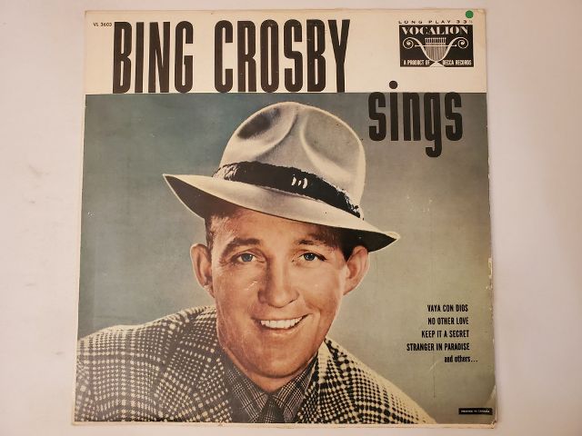 Bing Crosby Bing Crosby Sings vinyl record