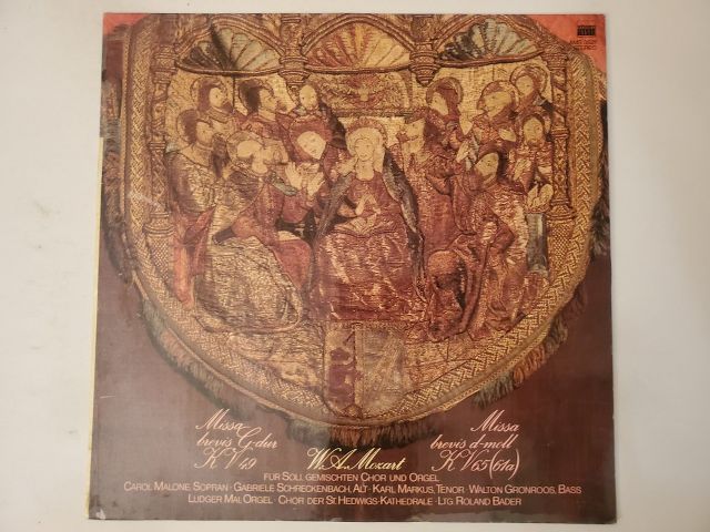 W.A. Mozart Missa brevis G-dur K. 49 / Missa brevis d-moll K. 65 (61a) vinyl record