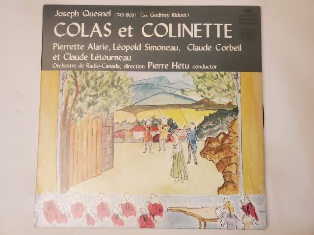 Joseph Quesnel Colas et Colinette vinyl record