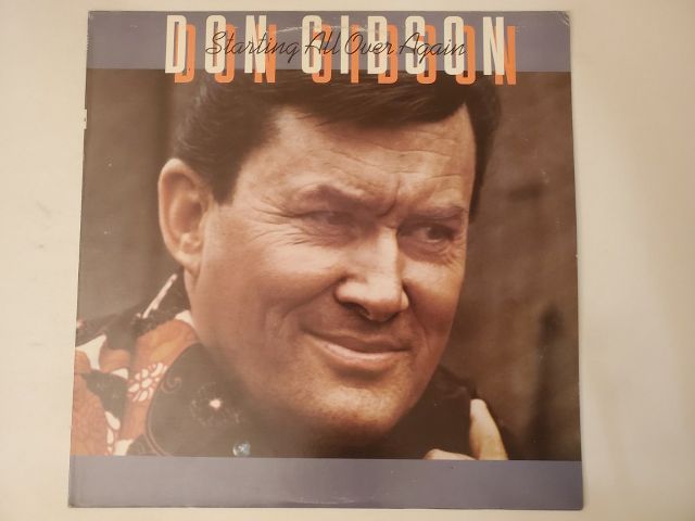 Don Gibson Starting All Over Again vinyl record