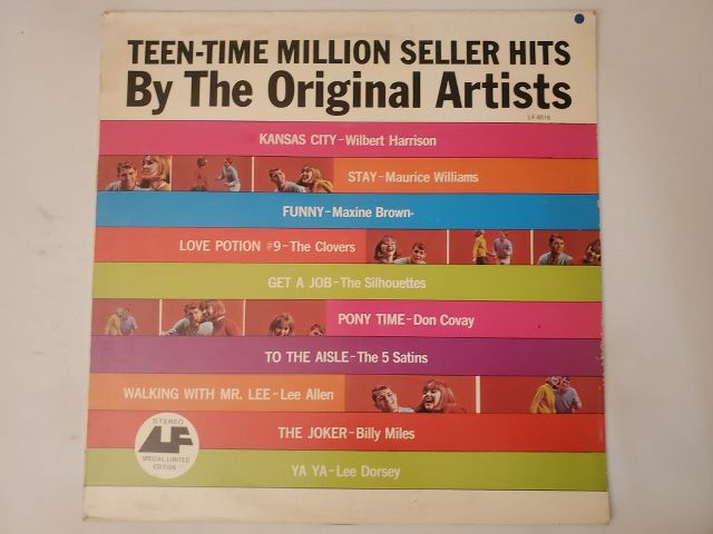 Various Artists Teen-Time Million Seller Hits By The Original Artists vinyl record